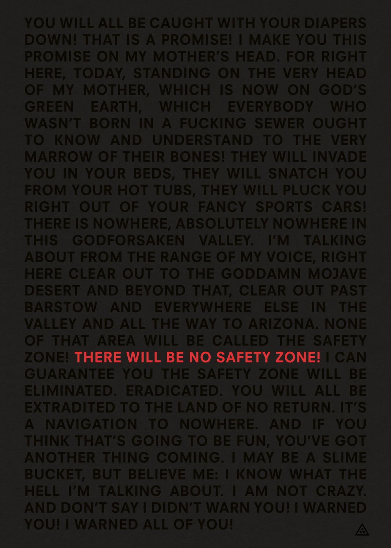 No Safety Zone svart