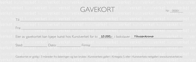 Gavekort kr.10.000,-